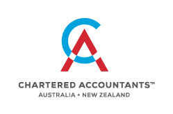 Chartered Accountant Anz. Blue And Red Initials 'Ca' With Anz Underneath. Represents Our Professional Accounting Body, Providing Expertise And Excellence In The Field Of Accounting.&Quot; 